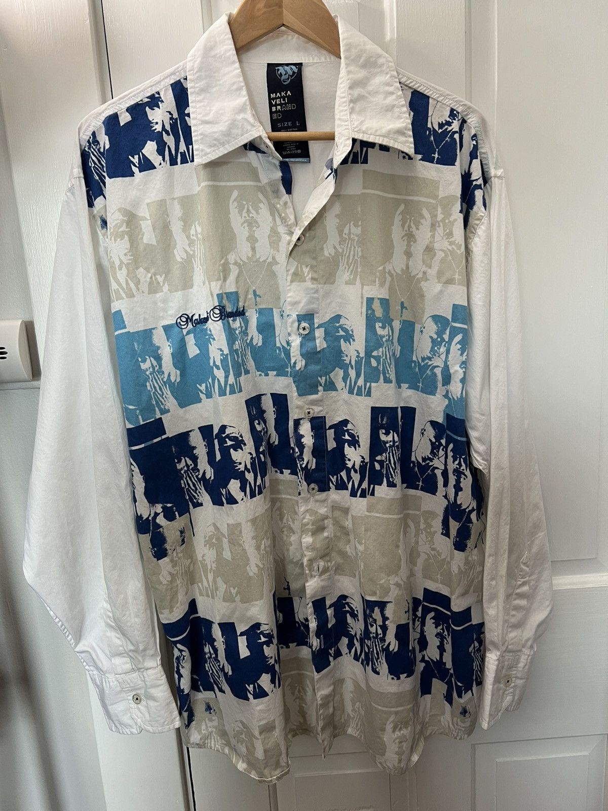 Makaveli VINTAGE RARE MAKAVELI BRAND TUPAC BUTTON UP Size US L / EU 52-54 / 3 - 1 Thumbnail
