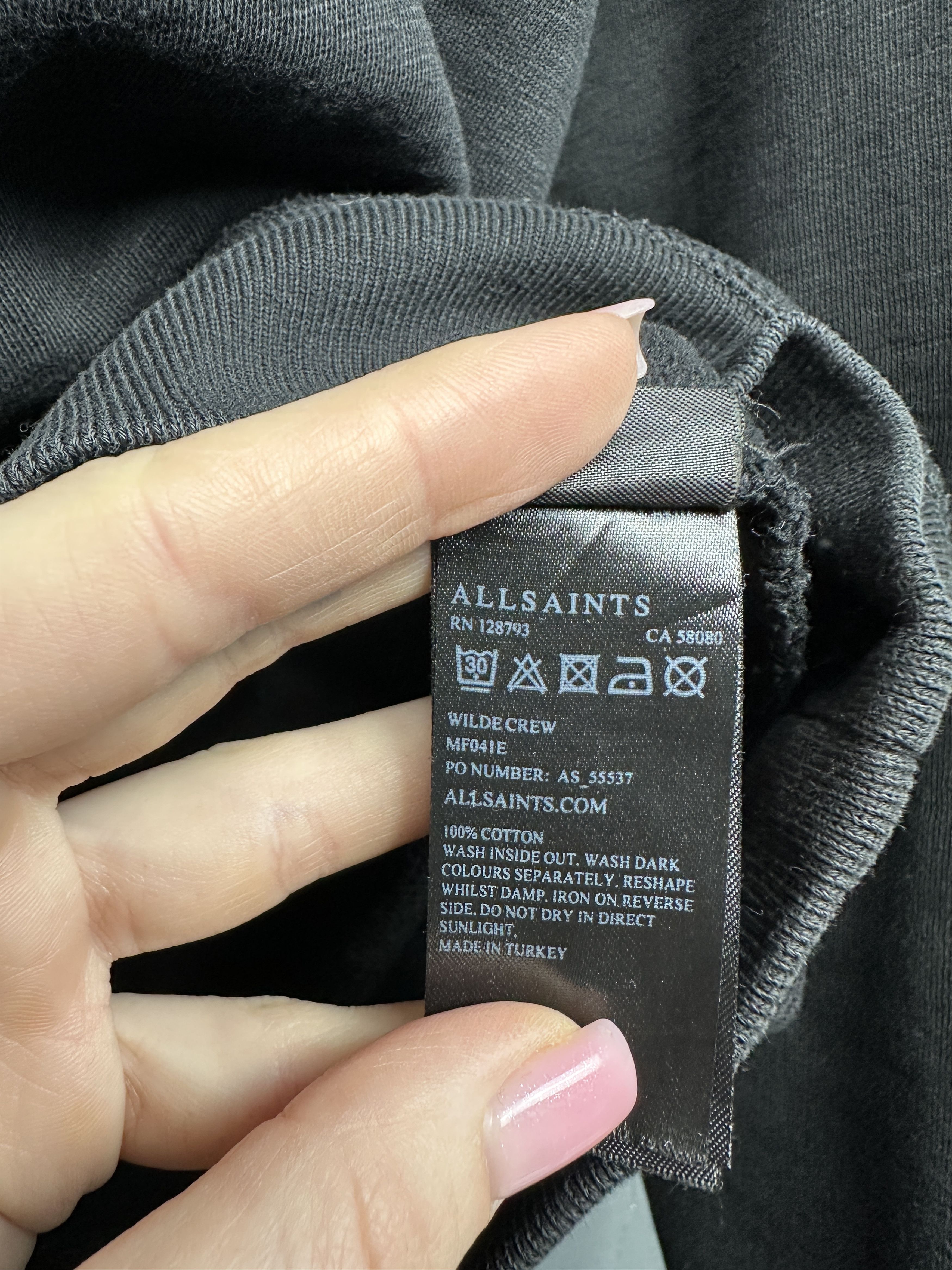 Allsaints Allsaints Vintage Mens Wilde Crew Neck Sweatshirt Y2K Size US S / EU 44-46 / 1 - 4 Thumbnail