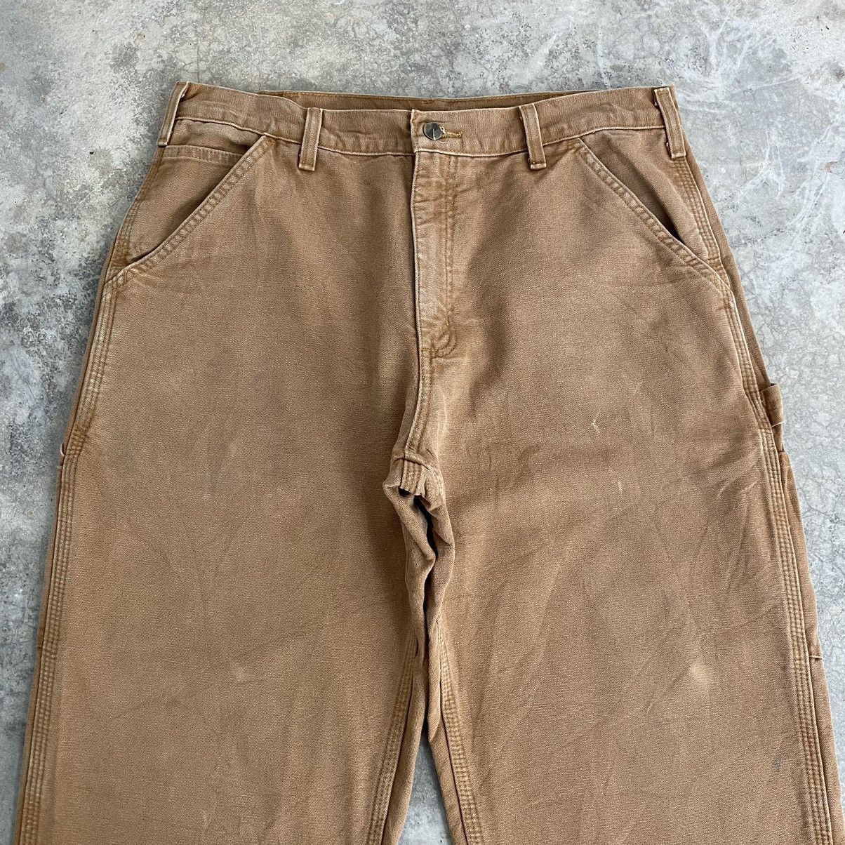 Carhartt Vintage Carhartt Blanket Lined Tan Carpenter Work Pants Size US 34 / EU 50 - 5 Thumbnail