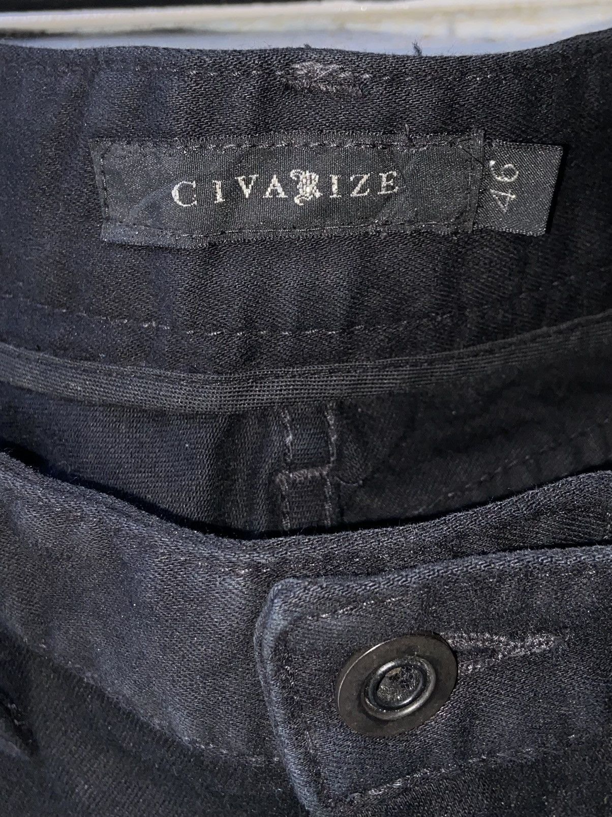 CIVARIZE × Tornado Mart CIVARIZE Black Pants Zipper Patterned Size US 31 - 5 Thumbnail