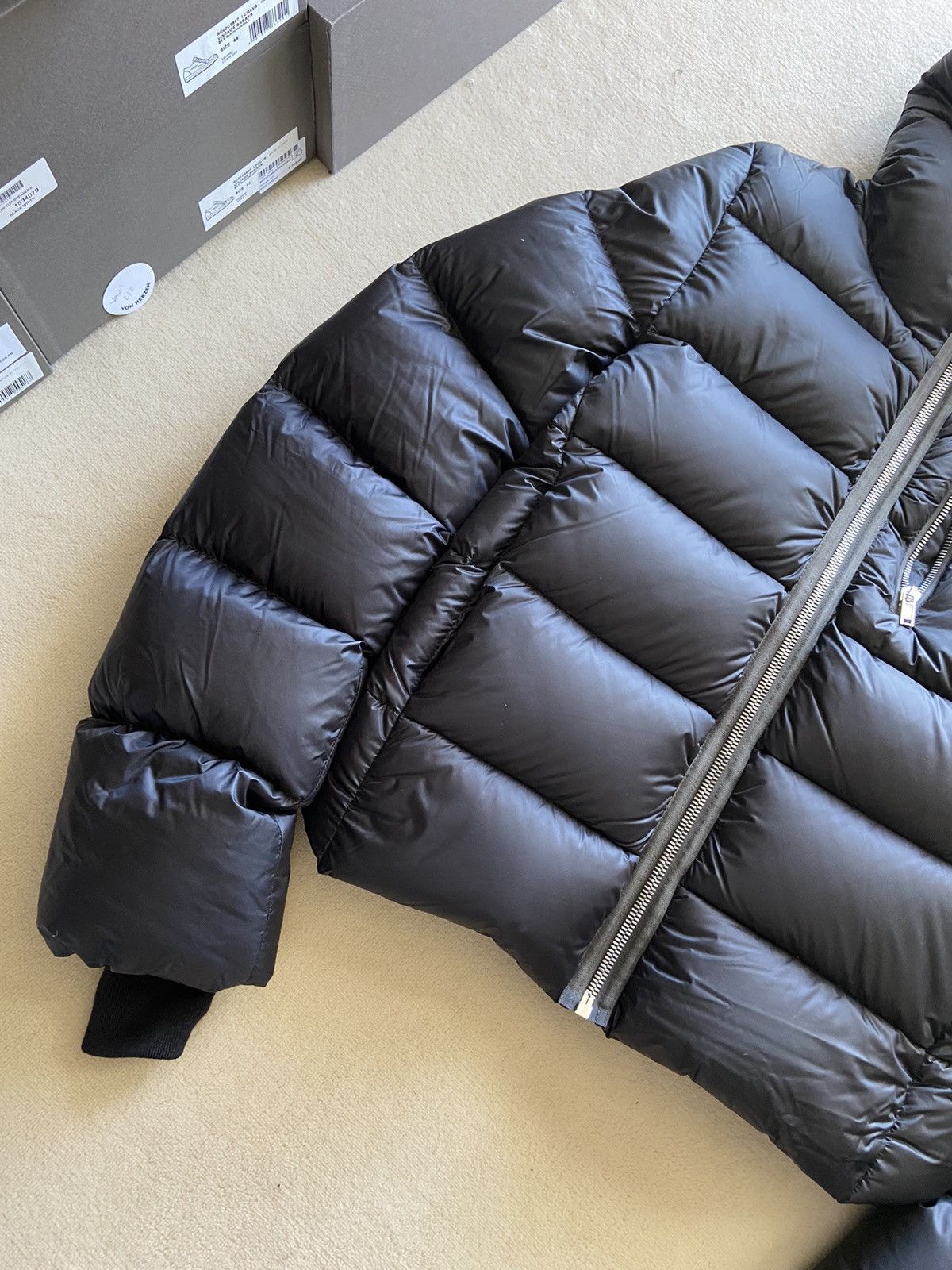 Rick Owens NEW | FW22 STROBE RUNWAY GIMP PUFFER DOWN JACKET SIZE 38 Size US XS / EU 42 / 0 - 12 Thumbnail