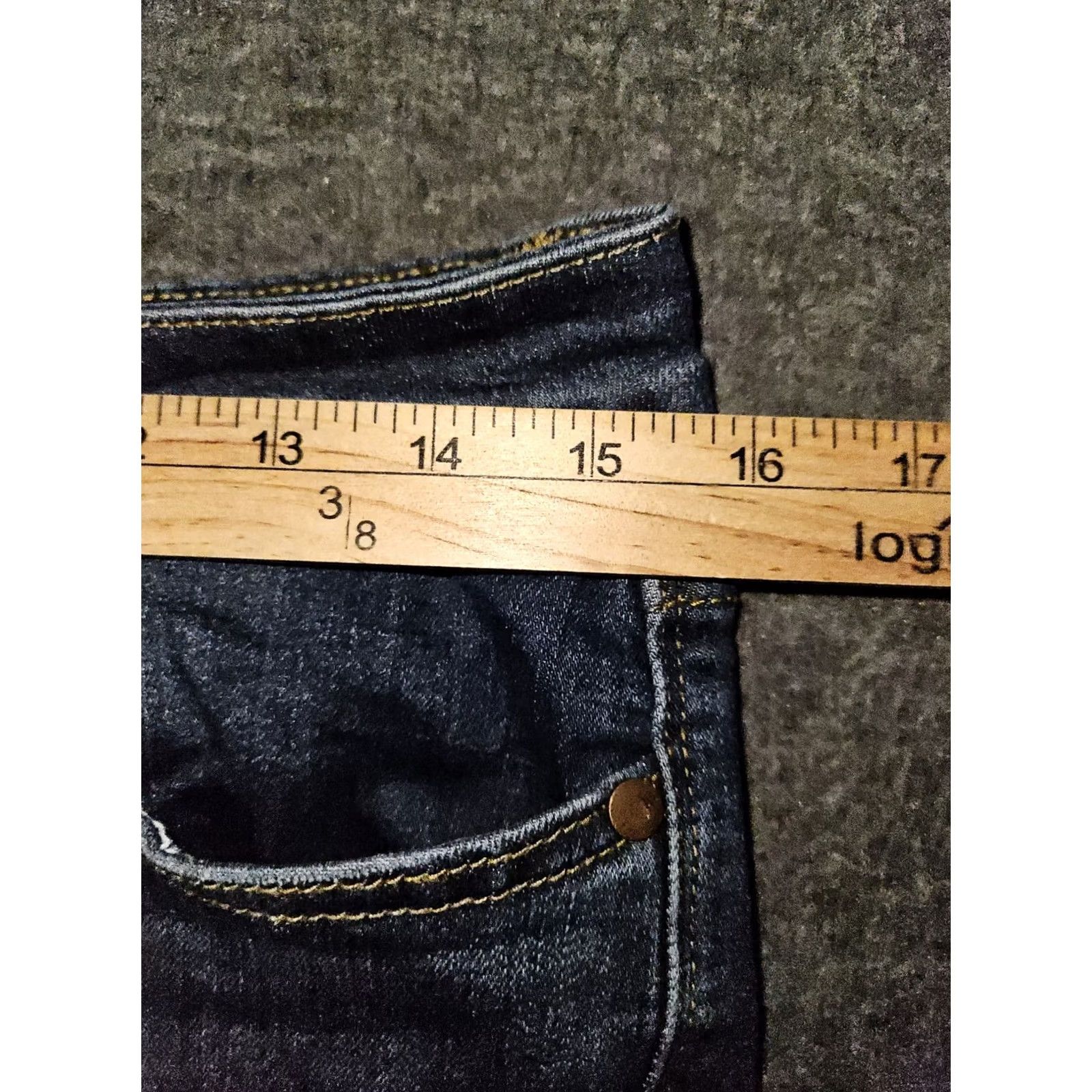 Vintage VINTAGE Judy Blue Relaxed Skinny Jeans Women's 31 Mid Rise Blue Stretch Preppy City 90s Distressed Pockets Zipper Button Logo Womens Size 24" / US 00 / IT 34 - 4 Thumbnail