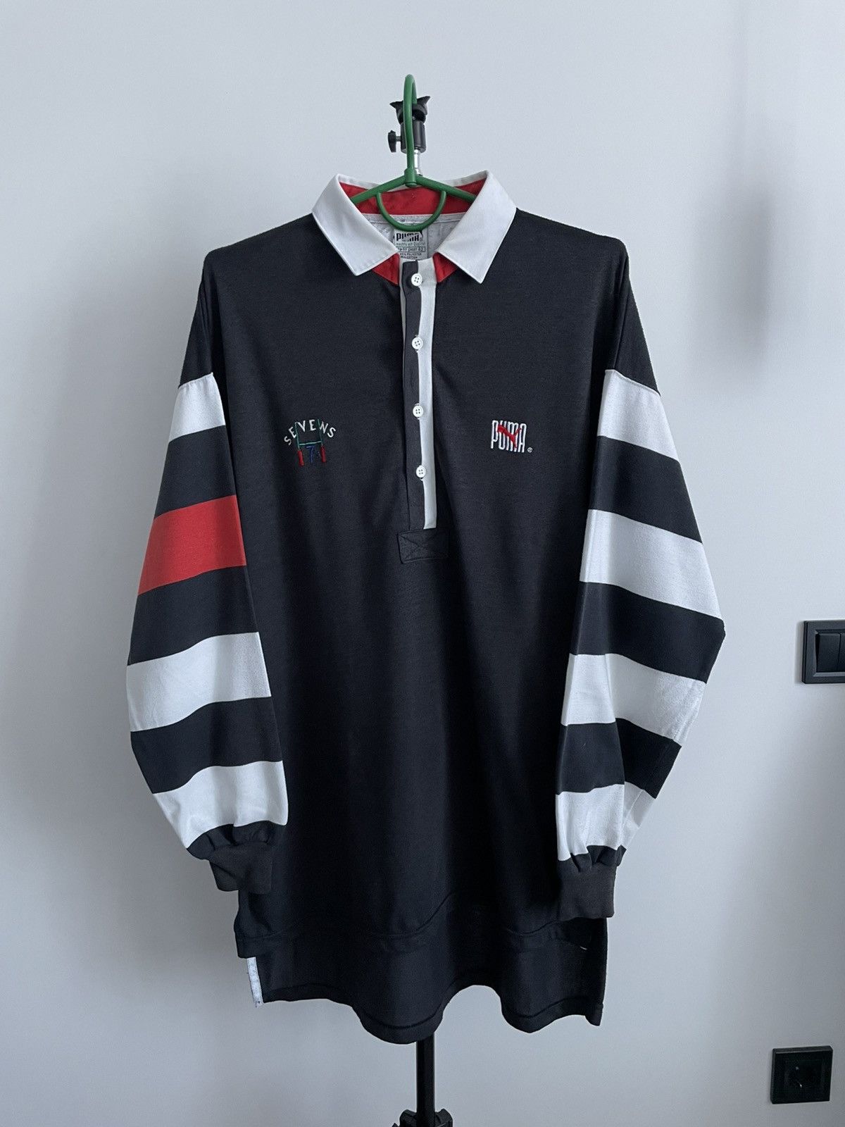 Puma Vintage Puma Sevens 1980’s Rugby Jersey Long Sleeve RARE Size US XL / EU 56 / 4 - 1 Thumbnail