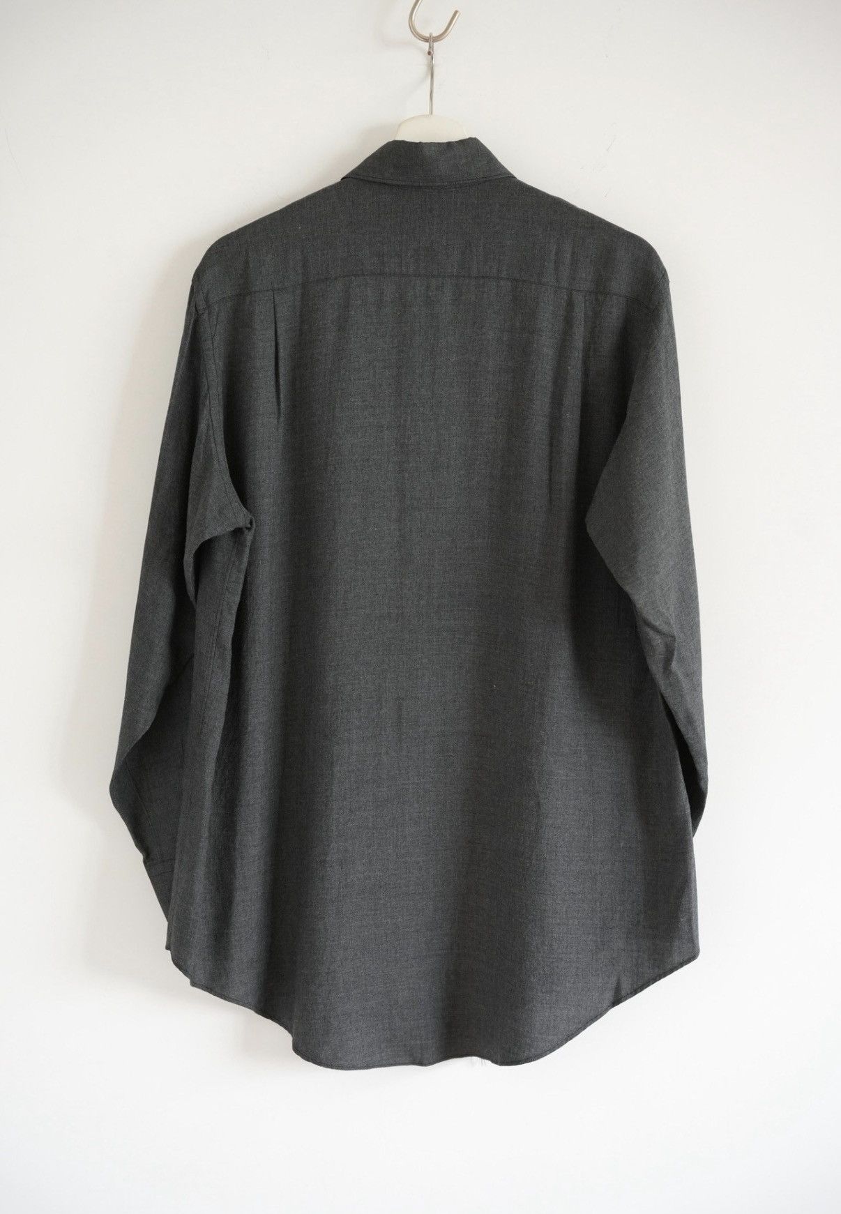 Yohji Yamamoto Yohji Yamamoto 00s Rayon Collar Button Grey Shirt K4 Size US M / EU 48-50 / 2 - 2 Thumbnail