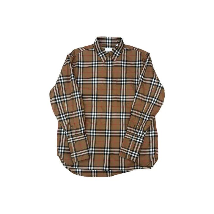 Burberry Burberry Women's Plaid Button-Up Long Sleeve Shirt 0079 Size M / US 6-8 / IT 42-44 - 1 Thumbnail