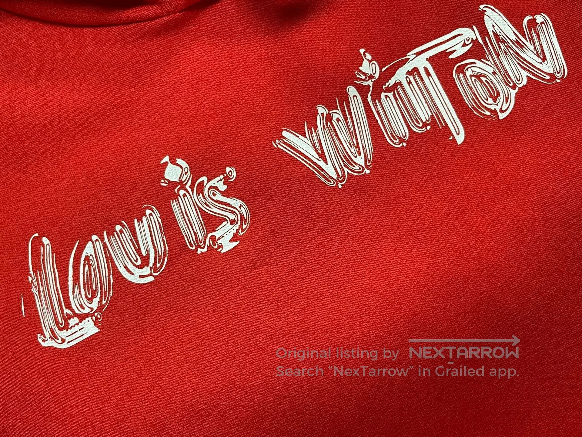 Louis Vuitton Louis Vuitton Letter Print Hooded Sweatshirt. Size US S / EU 44-46 / 1 - 3 Thumbnail