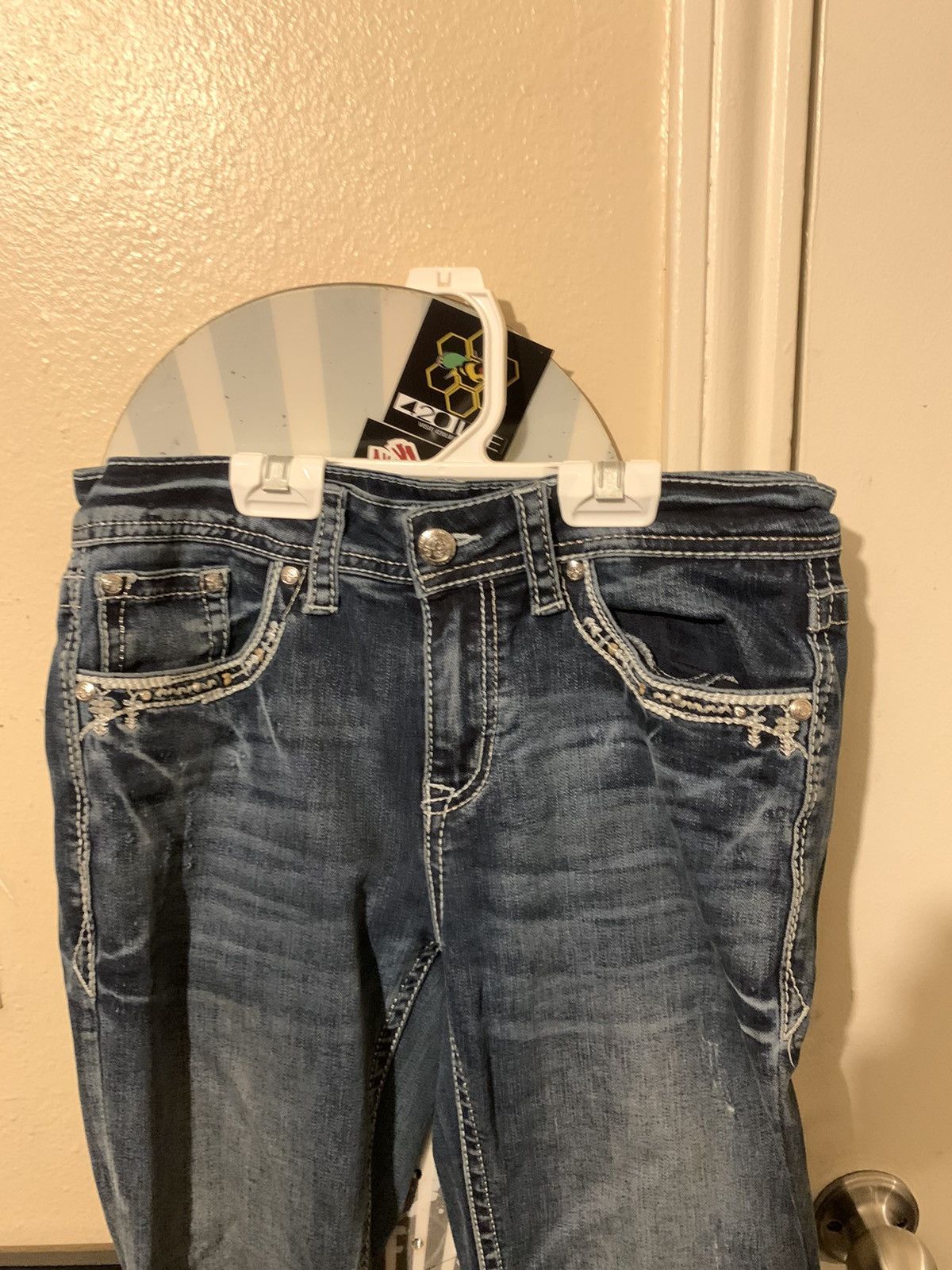 Grace in LA Grace In La Women’s Jeans with Embroidery Size 26" / US 2 / IT 38 - 4 Thumbnail