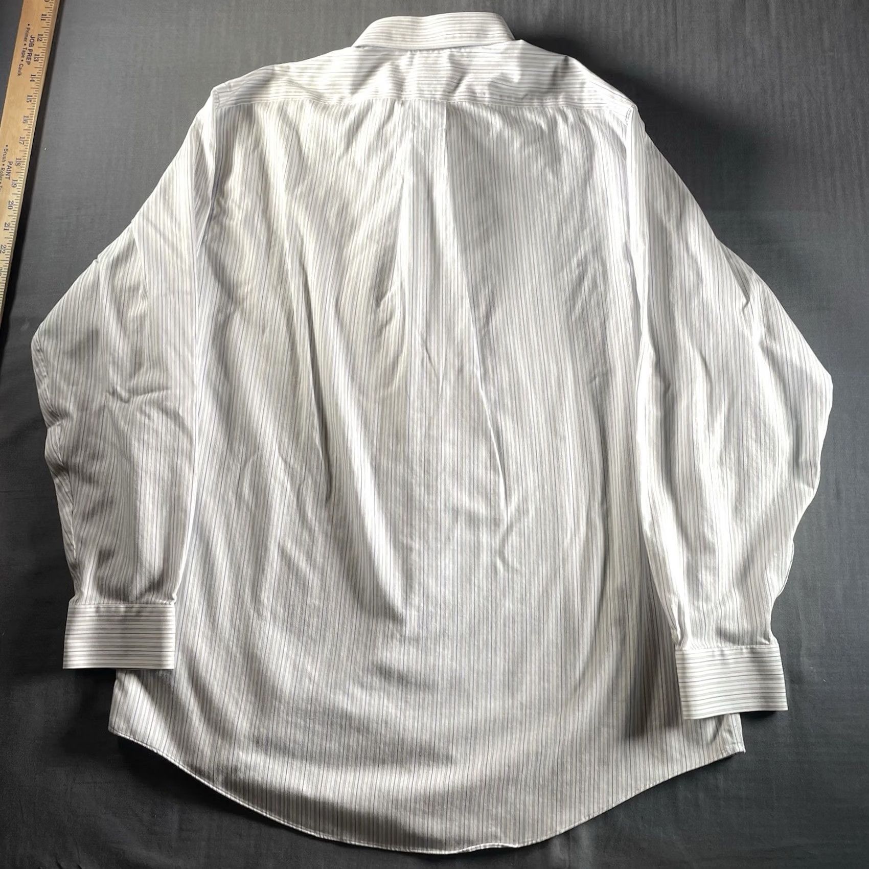 Brooks Brothers Brooks Brothers Dress Shirt Mens Large 16.5 4/5 White Striped Regent Button Up Regular Long Sleeve Non-Iron Size 42R - 5 Thumbnail