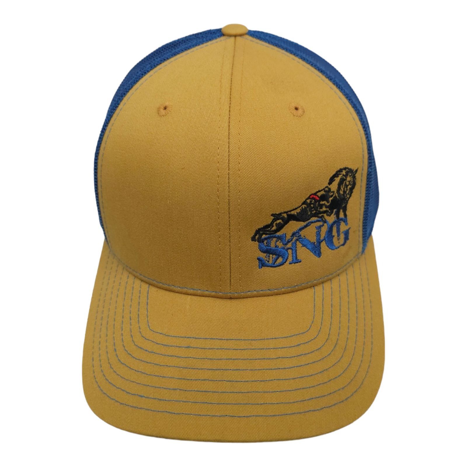 Richardson SNG Embroidered Logo Mesh Adjustable Snapback Cap Trucker Size ONE SIZE - 1 Thumbnail