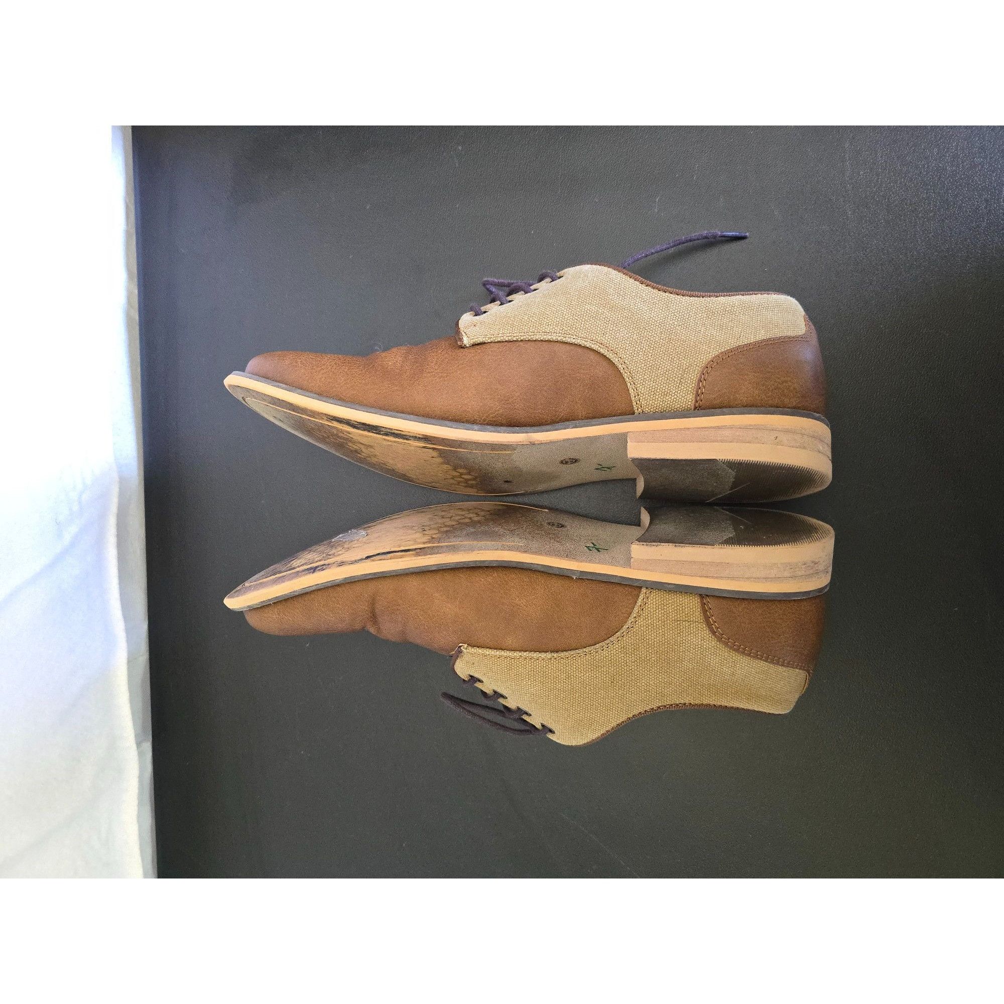 Vintage JF J.Ferrar Mens 8M Titus Brown & Beige Oxford Shoes Classic Size US 8 / EU 41 - 6 Thumbnail