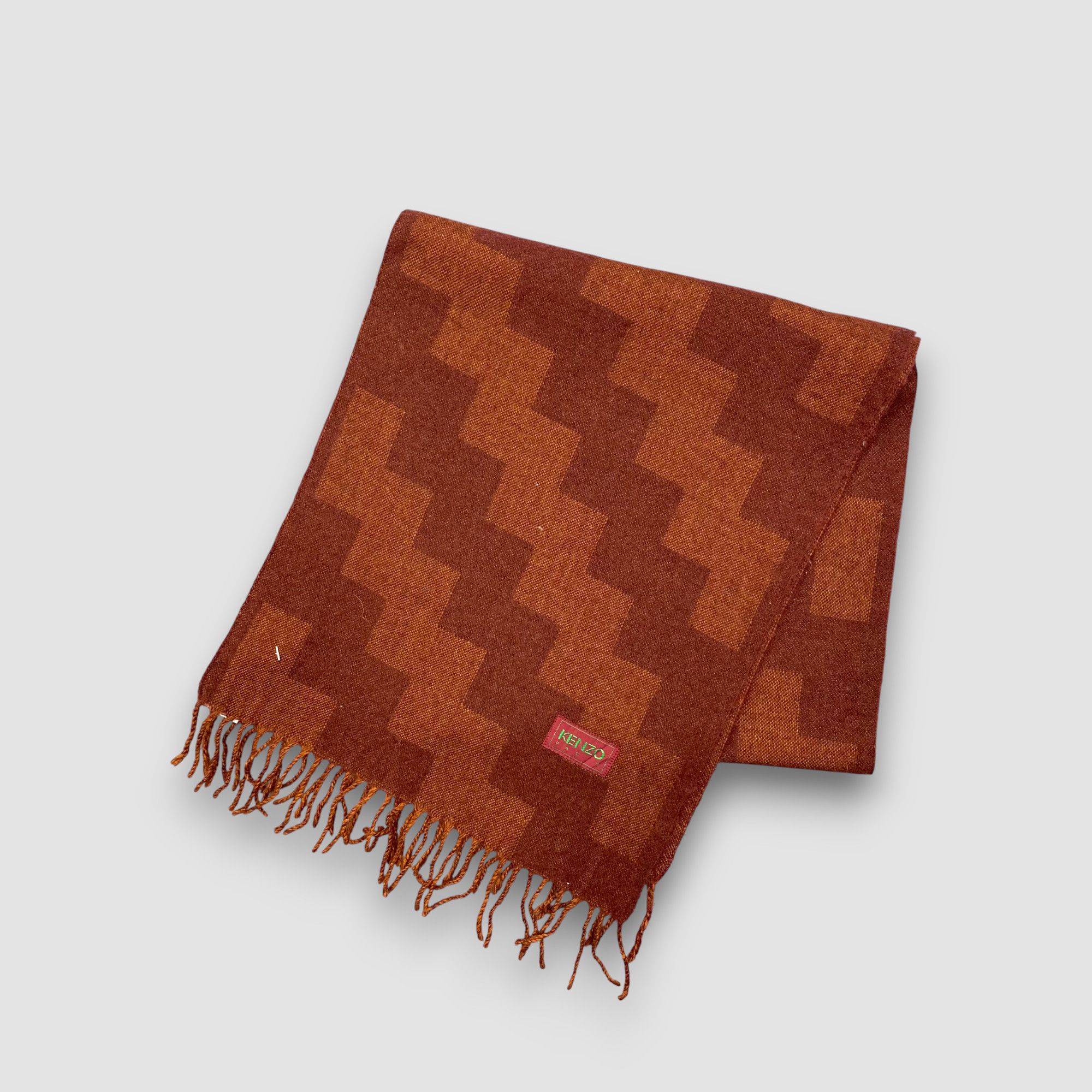Kenzo Vintage Kenzo Scarf Muffler Wool Plaid Tartan Scarves Size ONE SIZE - 2 Thumbnail
