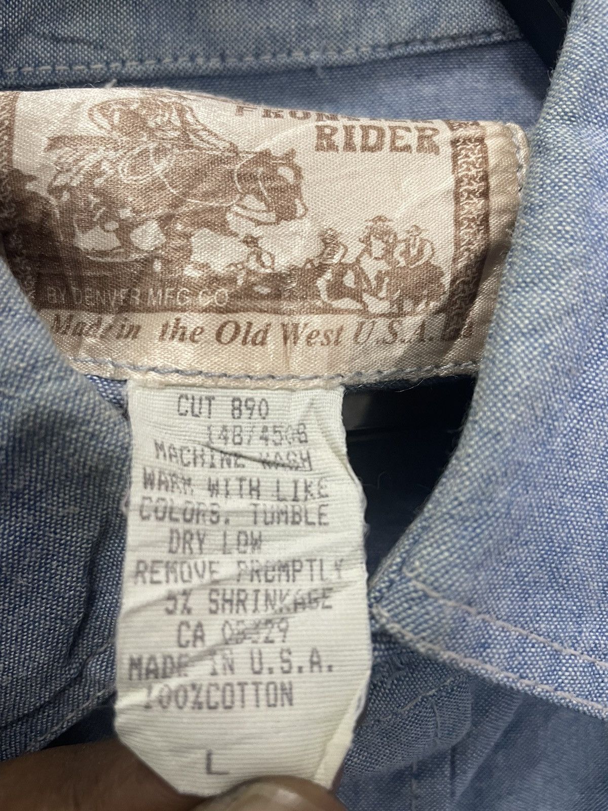 Vintage Old Vintage Western Frontier Rider Shirt Size US L / EU 52-54 / 3 - 7 Thumbnail