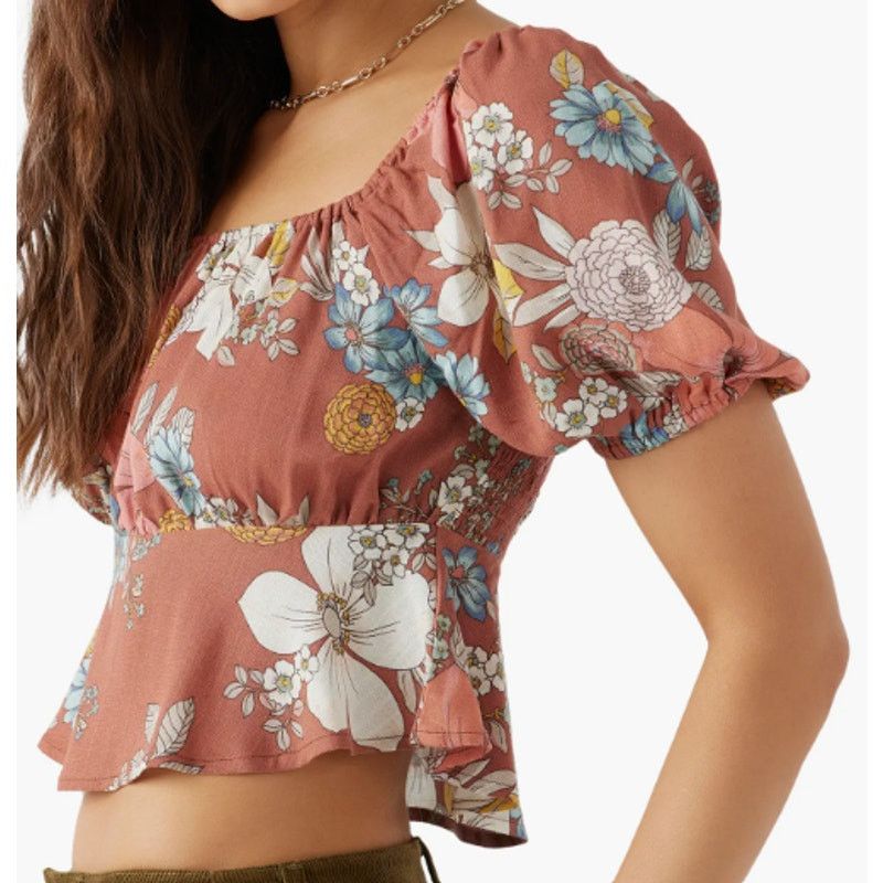 O'Neill NEW O'Neill Autum Babydoll Woven Top in Size XL Size XL / US 12-14 / IT 48-50 - 3 Thumbnail
