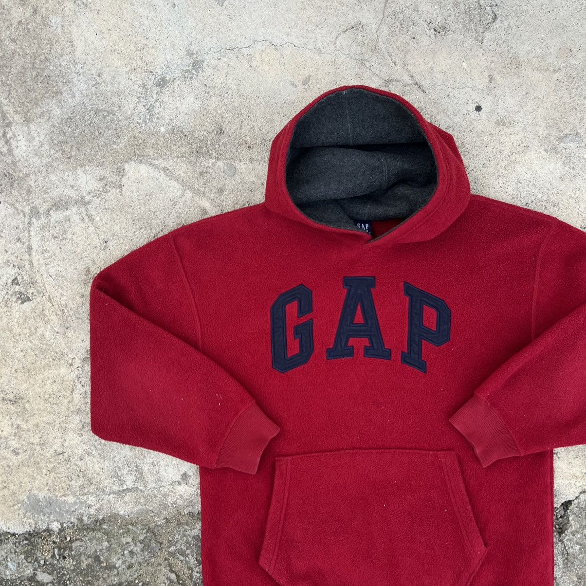 Gap × Vintage Vintage GAP Fleece Hoodie Size S / US 4 / IT 40 - 3 Thumbnail
