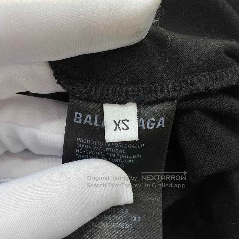Balenciaga Balenciaga Logo Printed Retro Drop Shoulder Short Sleeve T Size US XS / EU 42 / 0 - 5 Thumbnail
