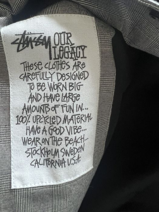 Our Legacy Stussy Our Legacy Glen Plaid Car Coat | Grailed