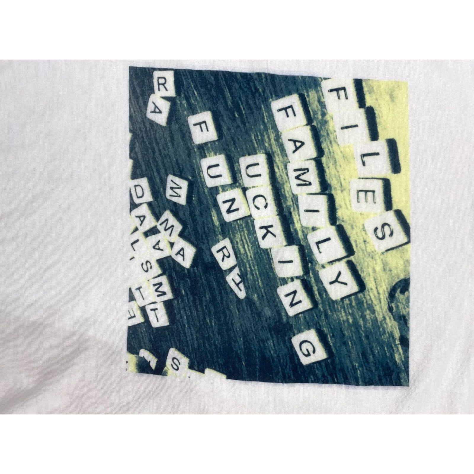 Gildan Gildan Performance Mens Medium White Long Sleeve Graphic Scrabble #1131 Size US M / EU 48-50 / 2 - 3 Thumbnail