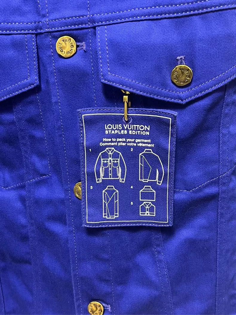 Louis Vuitton Louis Vuitton Solid denim jacket Size US XL / EU 56 / 4 - 3 Thumbnail