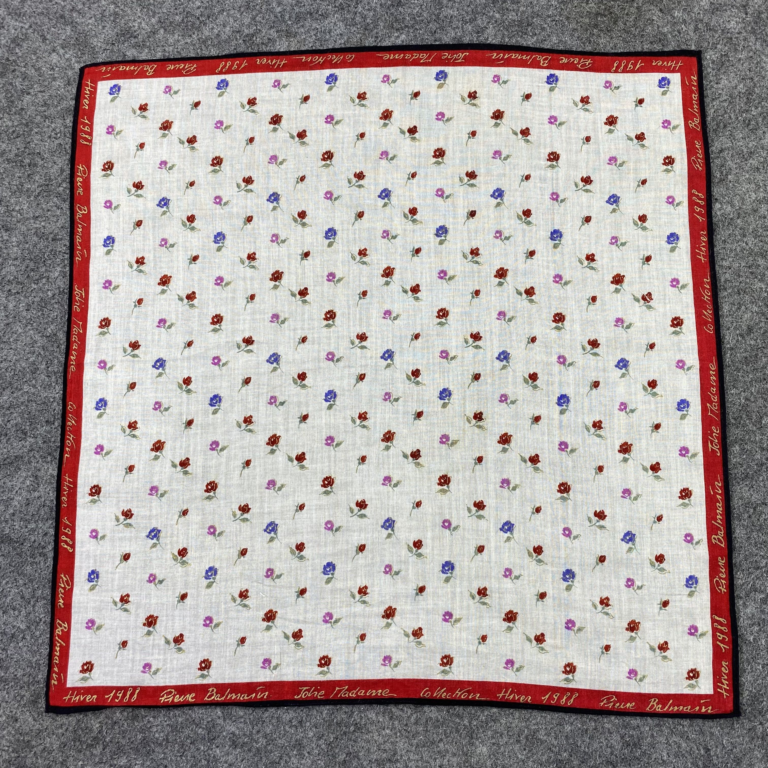 Pierre Balmain × Vintage Pierre Balmain Handkerchief / Bandana / Neckerchief -B740 Size ONE SIZE - 3 Thumbnail