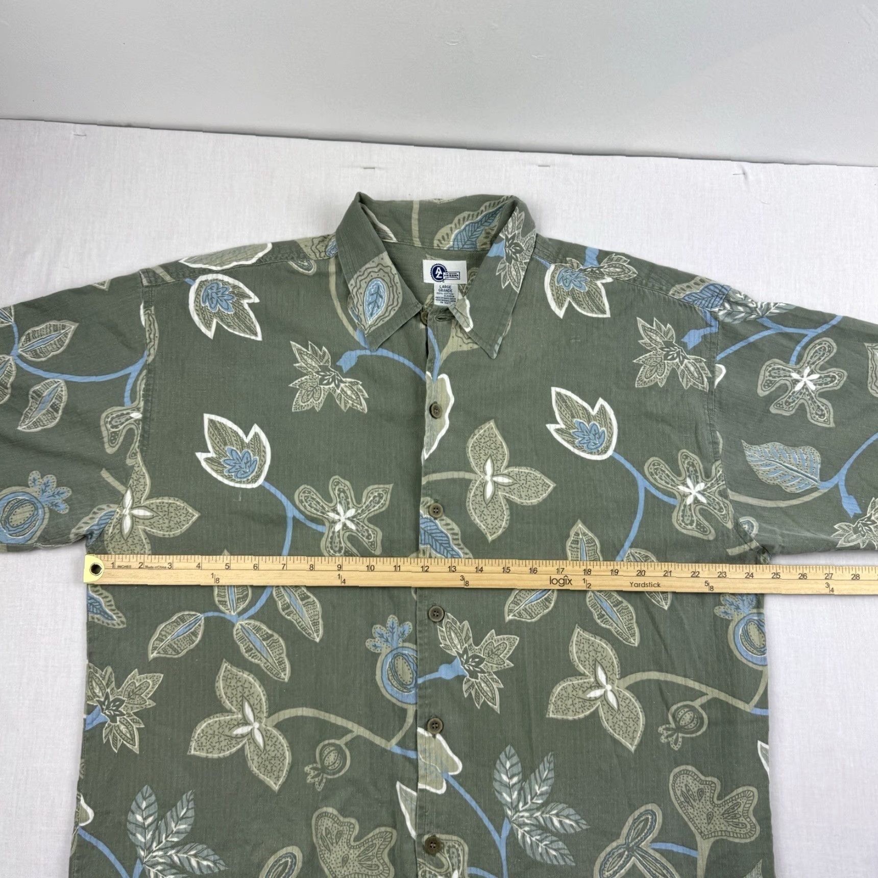 Vintage VINTAGE Arizona Jeans Button-Up Shirt Mens Large Green Outdoor 90s Y2K Arizona Jeans Regular Short Sleeve Button Up Shirt Size US L / EU 52-54 / 3 - 6 Thumbnail