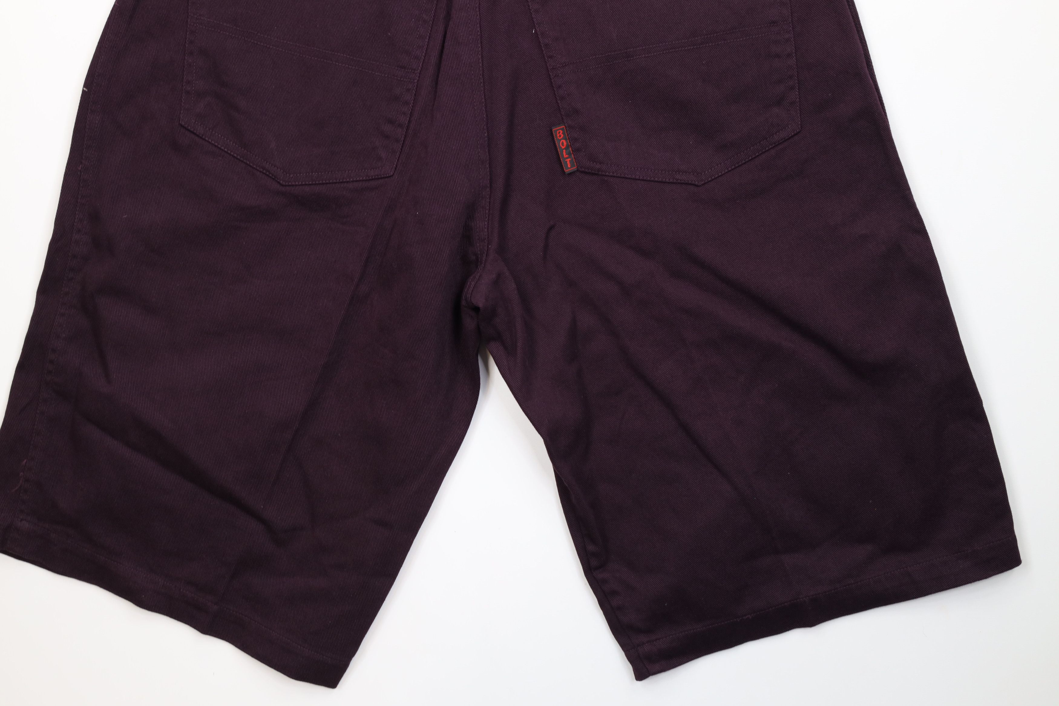 Vintage Deadstock Vintage 90s Streetwear Fit Denim Shorts Purple Size US 33 - 10 Thumbnail