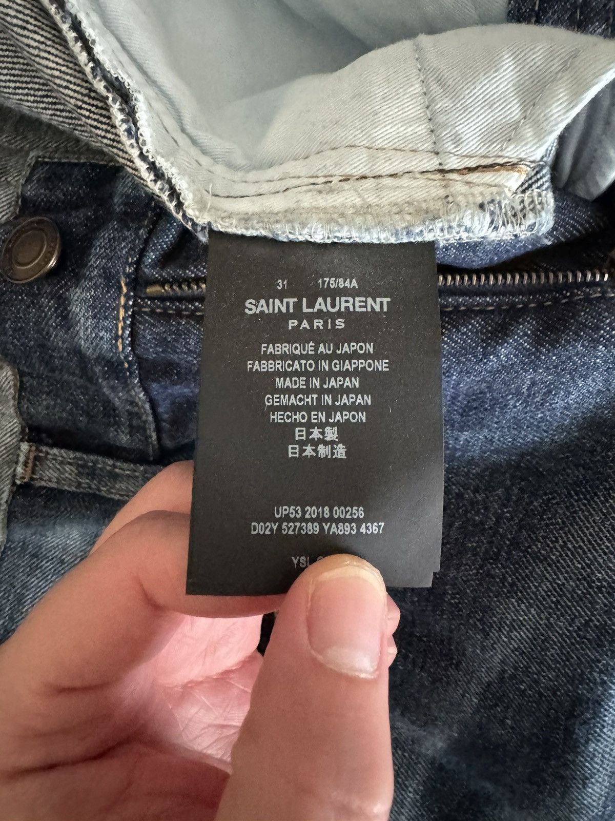Saint Laurent Paris Saint laurent jeans denim Size US 31 - 12 Thumbnail