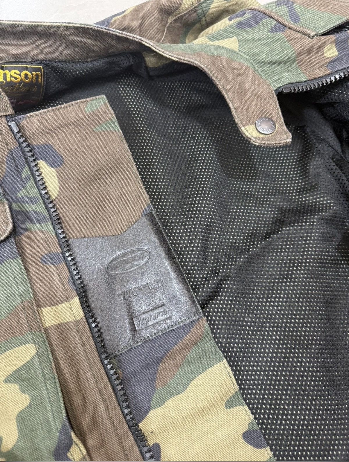 Supreme Supreme Vanson Camo Biker Jacket Size US L / EU 52-54 / 3 - 5 Thumbnail