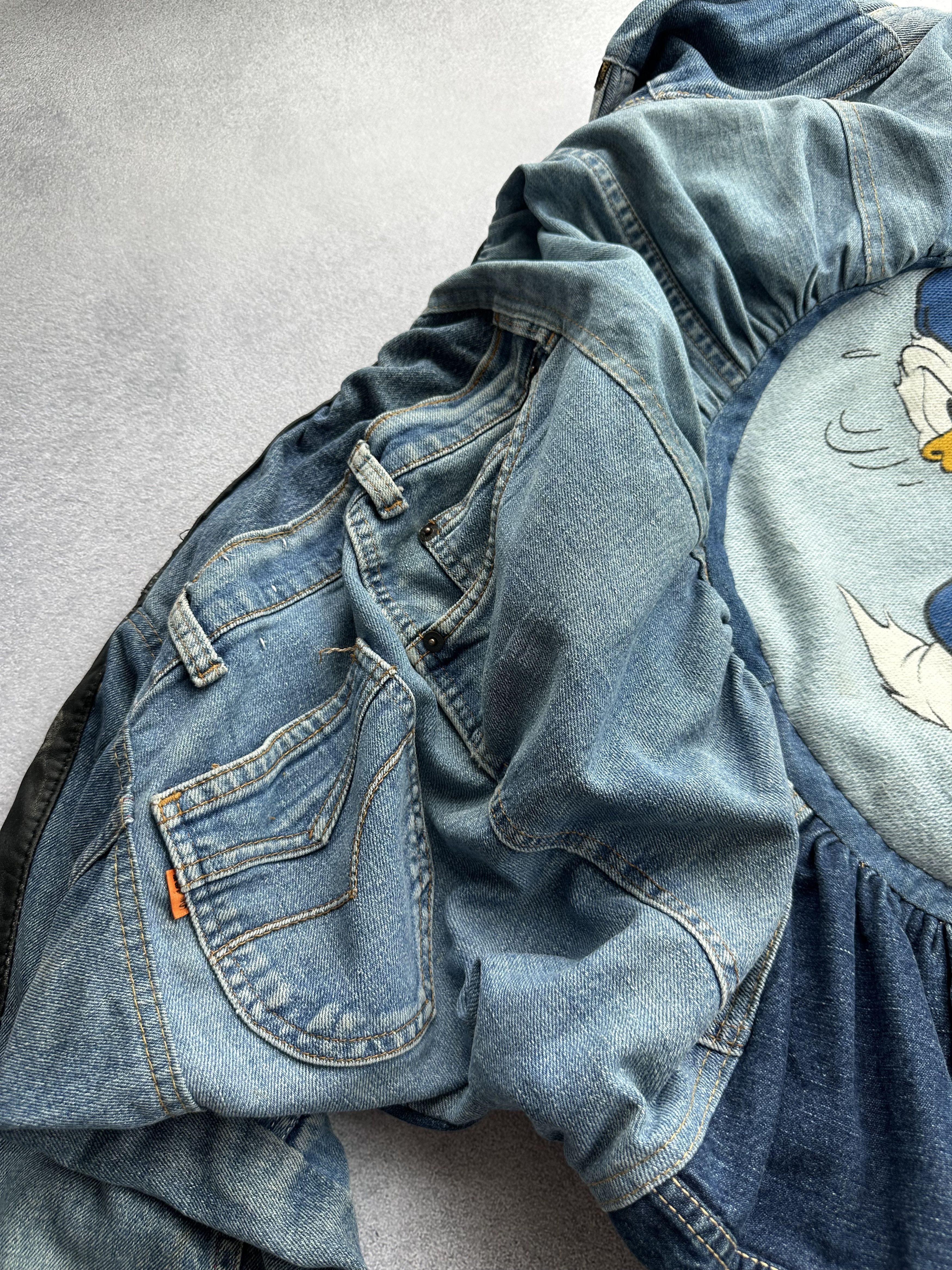 Disney × Undercover Disney DonaldDuck 90s PatchWork Levi’s Denim Handmade Jacket Size US L / EU 52-54 / 3 - 5 Thumbnail
