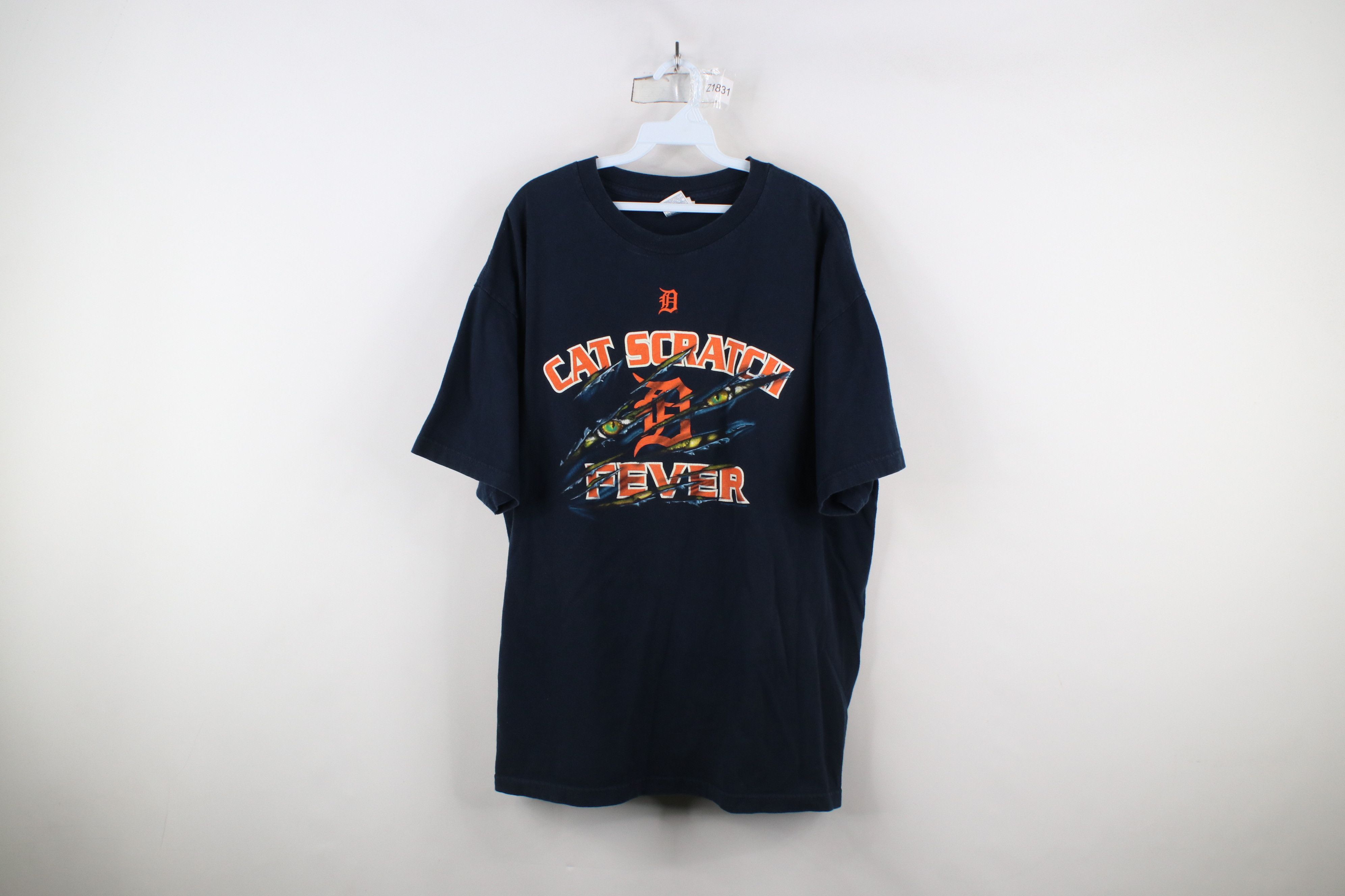 Vintage Vintage Y2K Scratch Fever Detroit Tigers Baseball T-Shirt Size US XXL / EU 58 / 5 - 1 Thumbnail