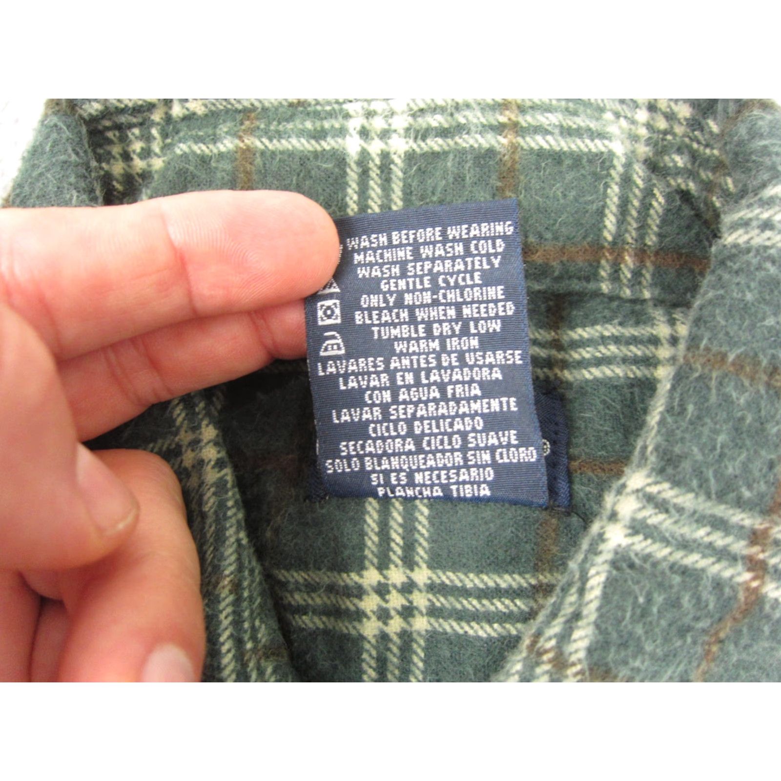 Vintage Puritan Shirt Button-Up Green Plaid Cotton Flannel Vintage Adult M Mens 90s Retro Modern Casual Shirt Size US M / EU 48-50 / 2 - 5 Thumbnail