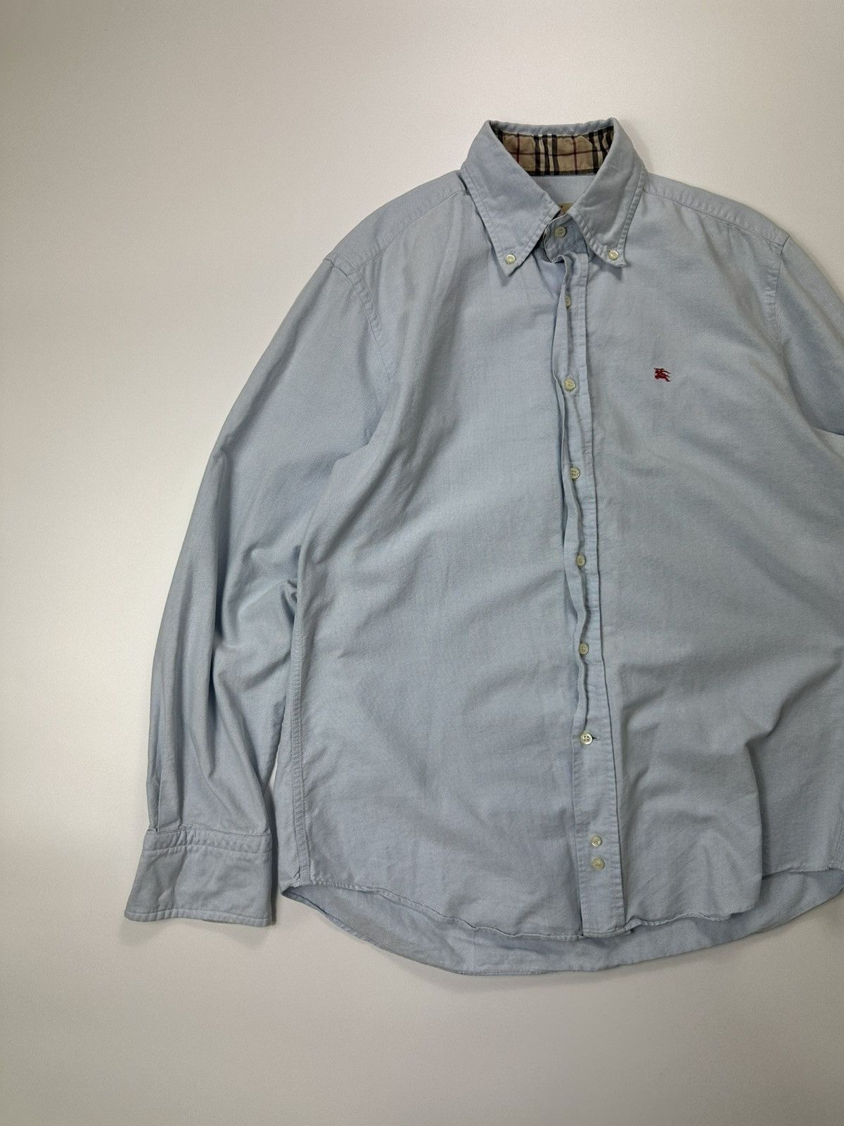 Burberry Burberry London Shirt Classic Fit Red Logo Size US L / EU 52-54 / 3 - 2 Thumbnail