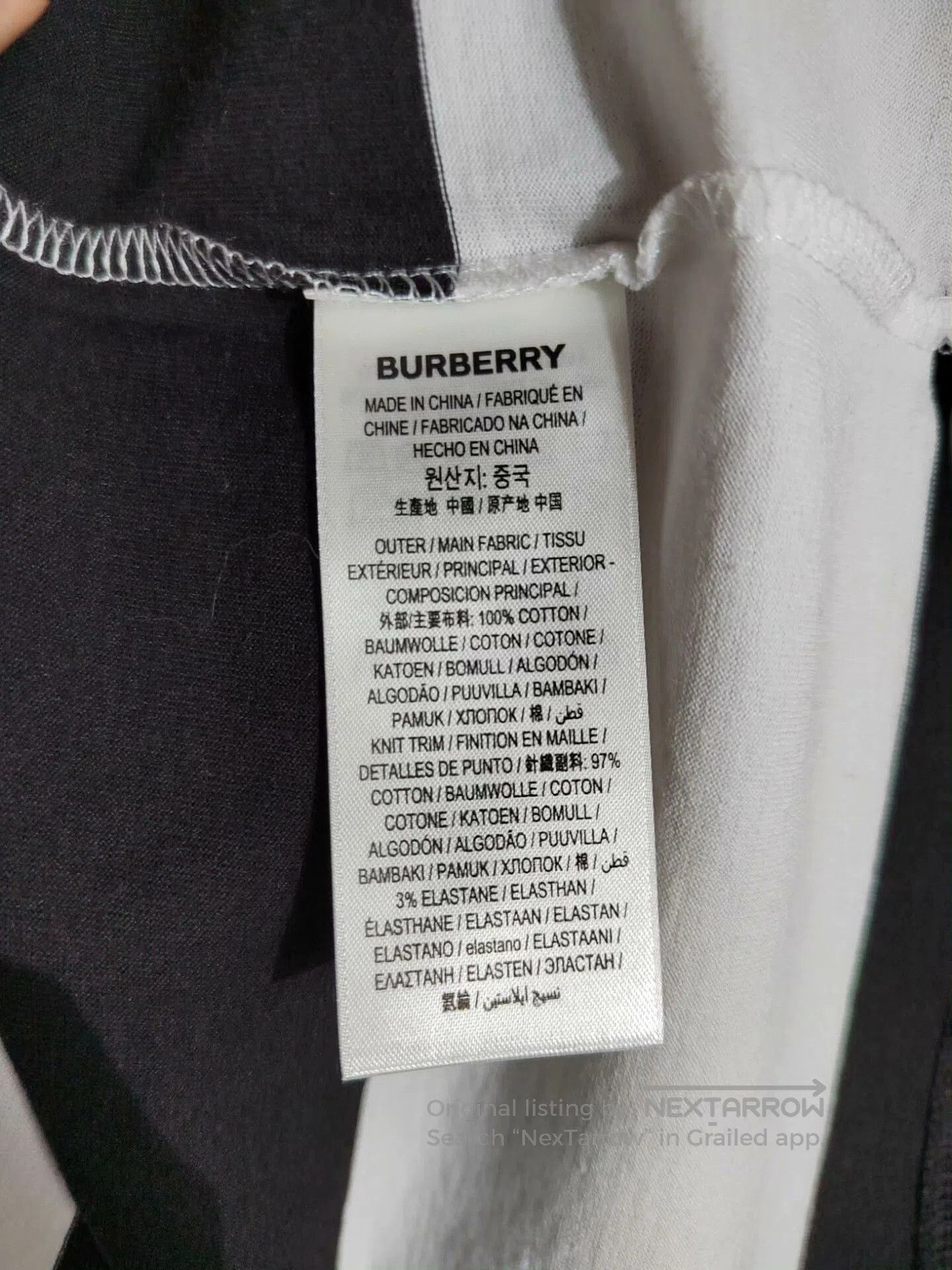 Burberry Burberry Striped Long Sleeve T-Shirt. Size US M / EU 48-50 / 2 - 8 Thumbnail