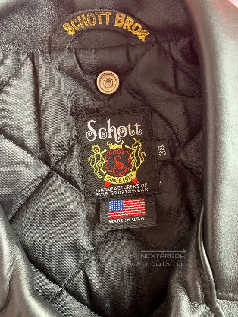 Schott Schott NYC 613US leather coat Size US L / EU 52-54 / 3 - 5 Thumbnail
