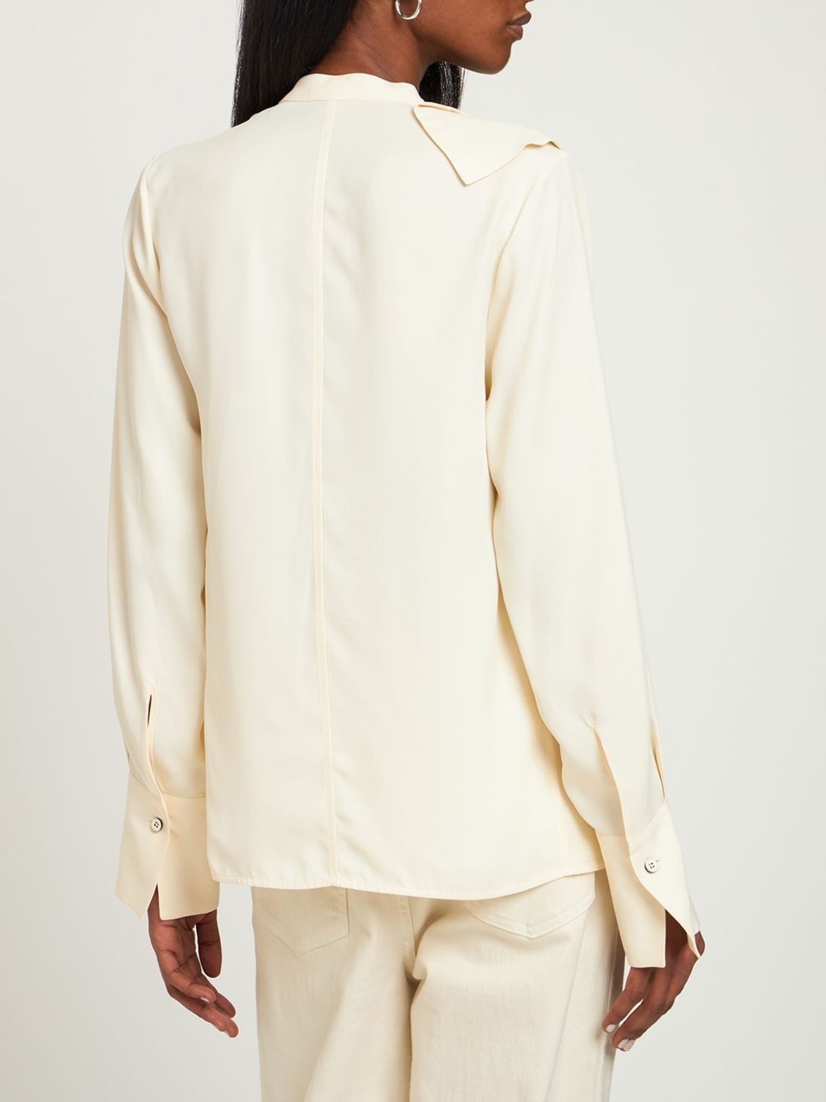 Jil Sander o1mt1gz0824 Shirt in Cream Size L / US 10 / IT 46 - 4 Thumbnail