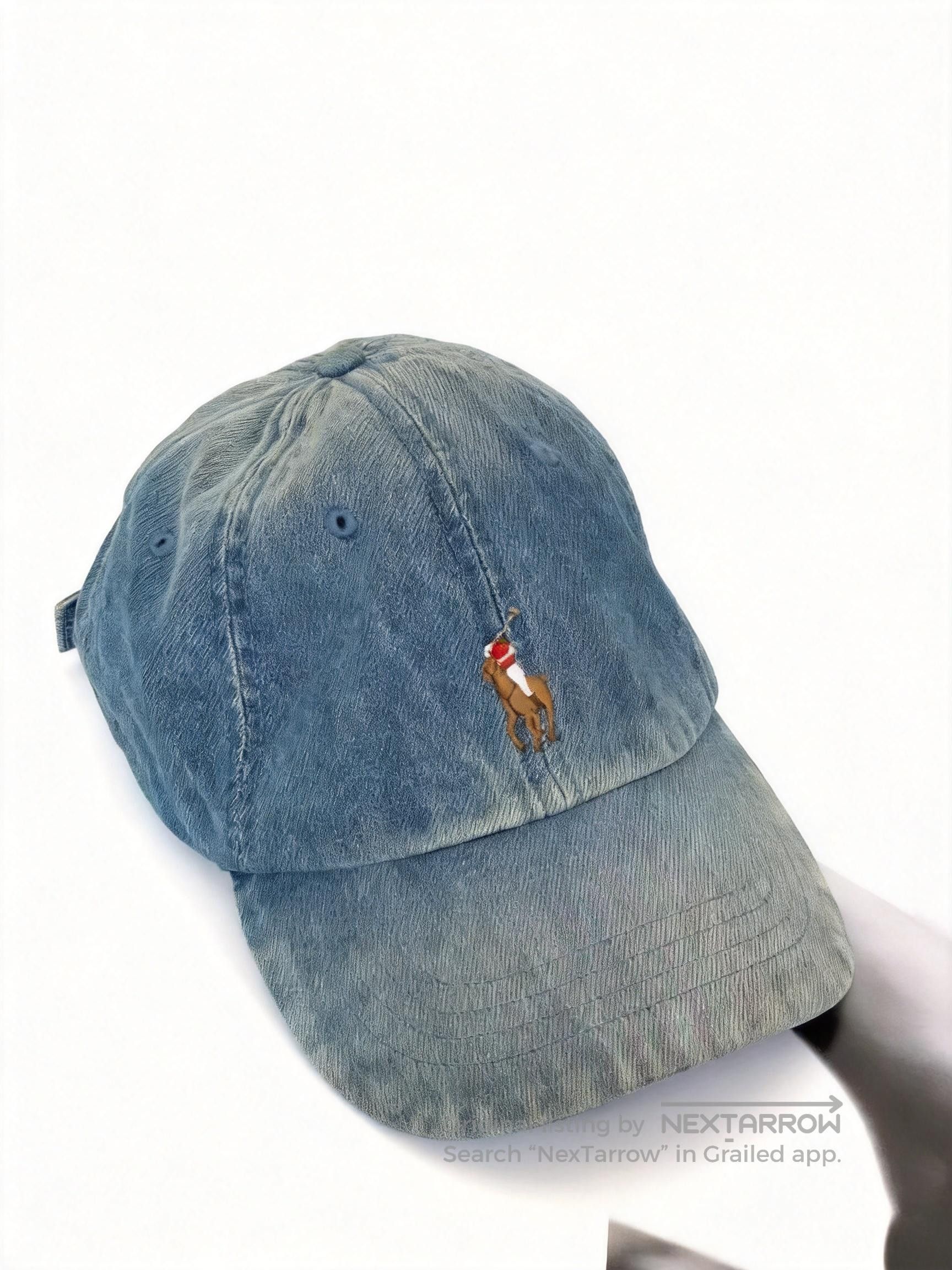 Polo Ralph Lauren Stadium P-Wing Indigo 1992 Boonie Bucket Hat