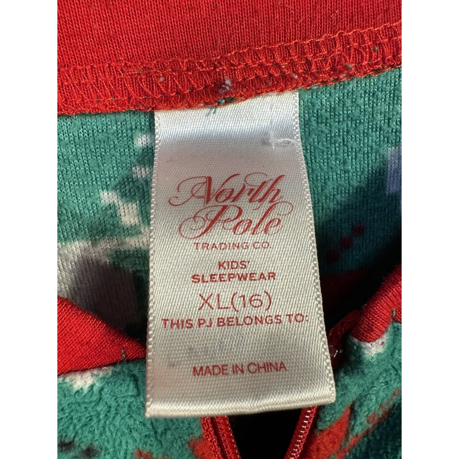 Other NORTH POLE TRADING CO KIDS Sleepwear Fleece One Piece Green Size ONE SIZE - 3 Thumbnail