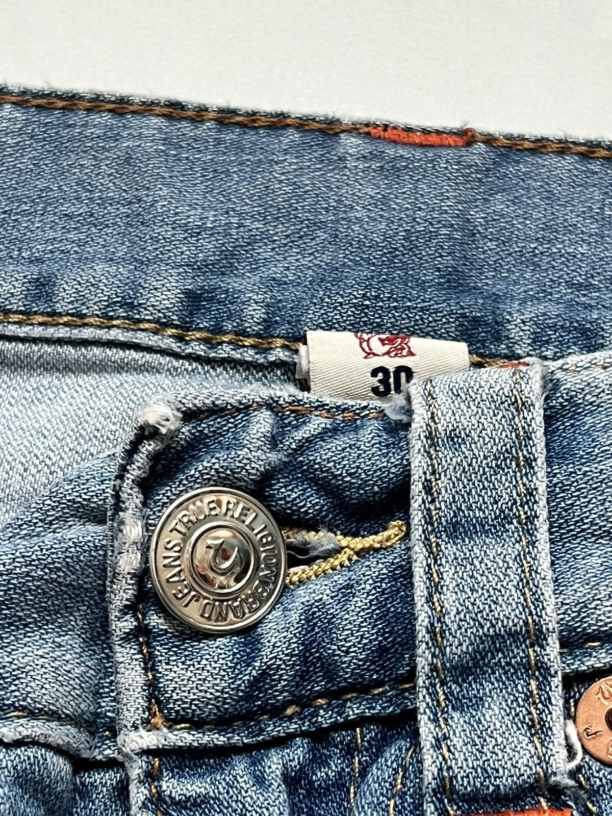 True Religion VTG True Religion Blue Slim Multi SN Size US 30 / EU 46 - 7 Thumbnail