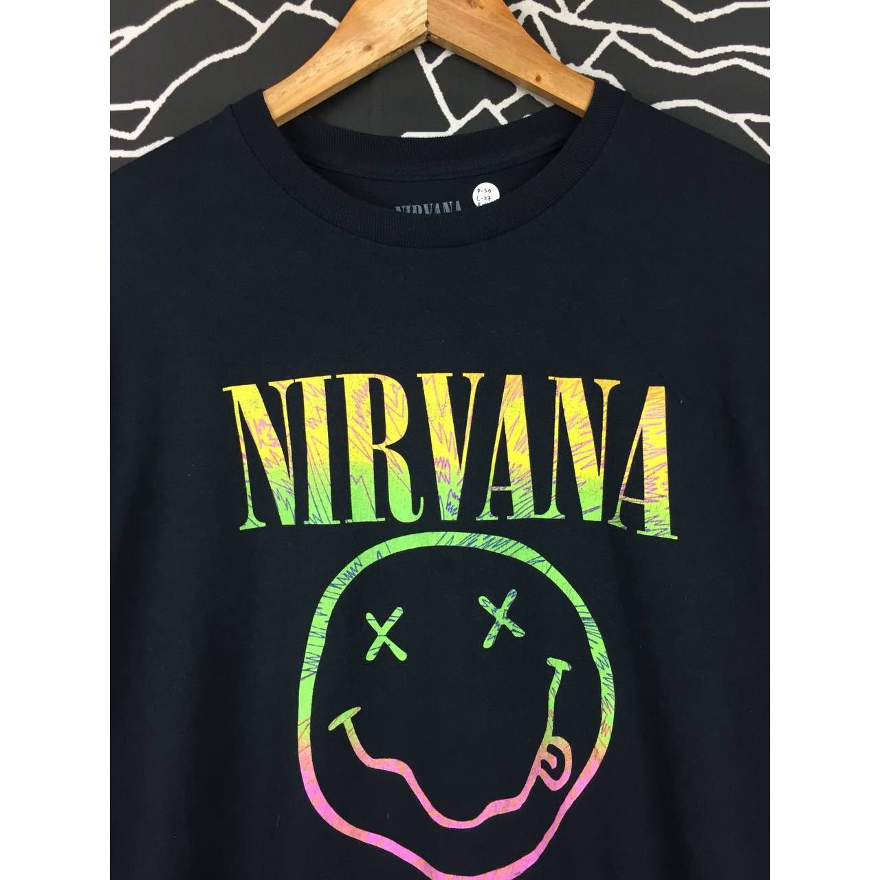 Band Tees × Nirvana Nirvana Smiley Kurt Cobain Grunge Band Longsleeve Tee Size US M / EU 48-50 / 2 - 3 Thumbnail