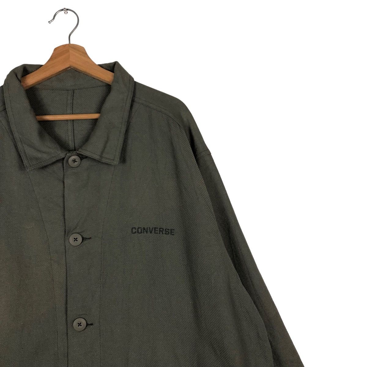 Japanese Brand 🔥Vintage Converse All Star Chore Jacket Military Design Size US L / EU 52-54 / 3 - 6 Thumbnail