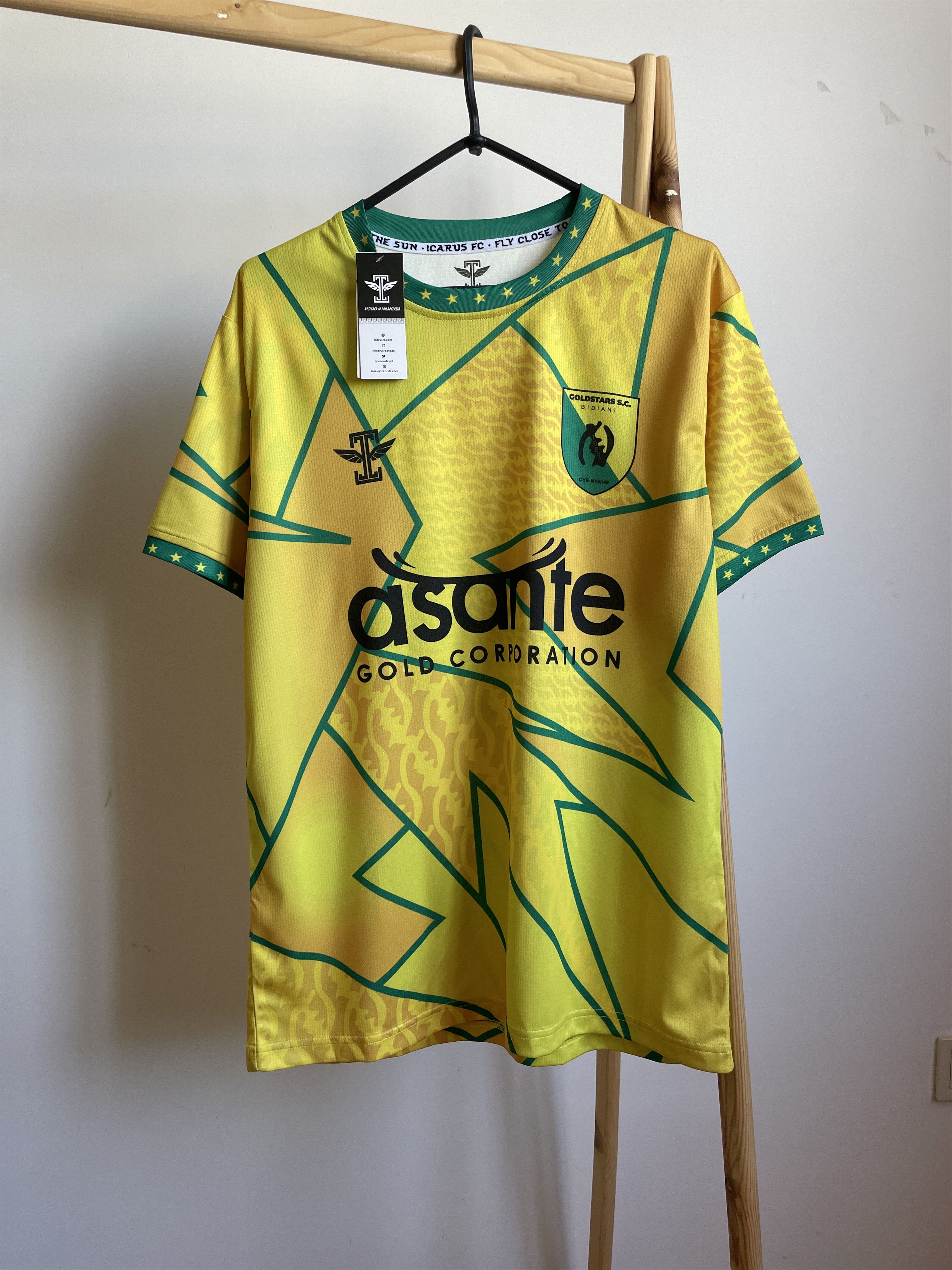 Other BNWT Bibiani Goldstars S.C. Ghana 2022-23 Home Jersey Size L Size US L / EU 52-54 / 3 - 1 Thumbnail