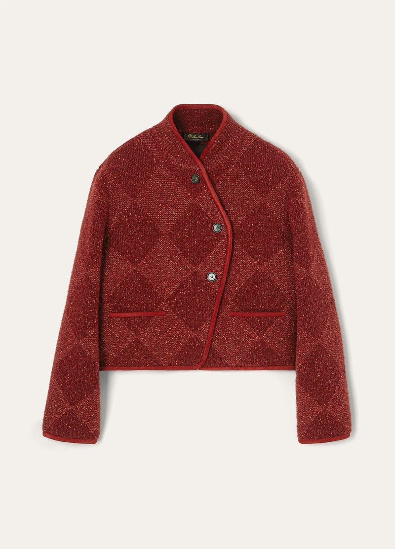 Loro Piana o1srvl11e0526 FAO9792 Cernobbio Jacket in Red Size S / US 4 / IT 40 - 1 Thumbnail