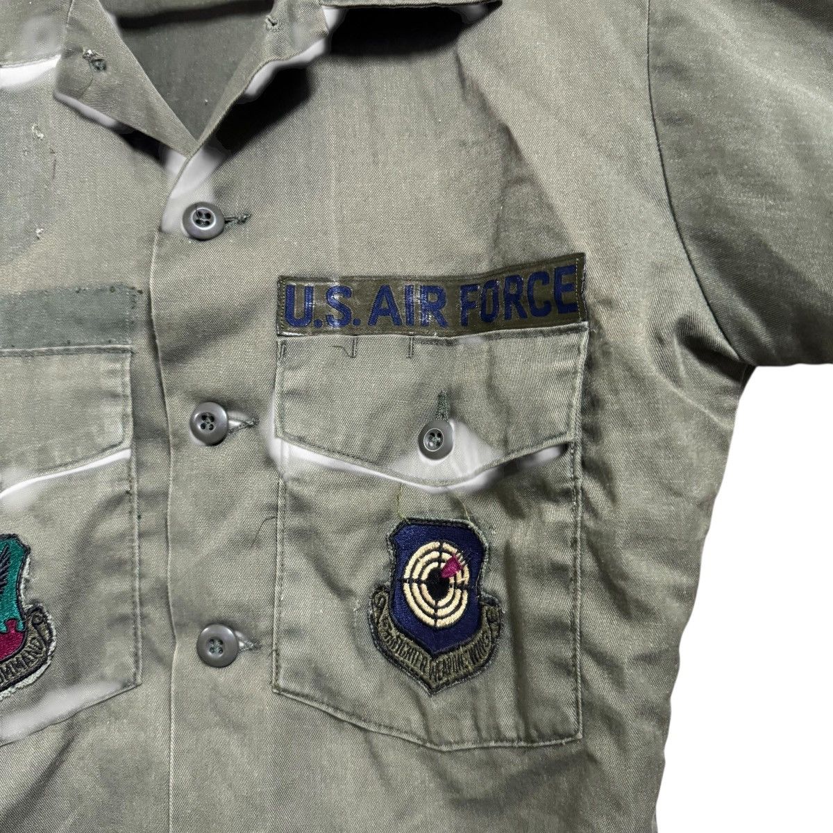 Vintage Vintage OG107 Fatigue Shirt Us Airforce Vietnam War Size US M / EU 48-50 / 2 - 9 Thumbnail