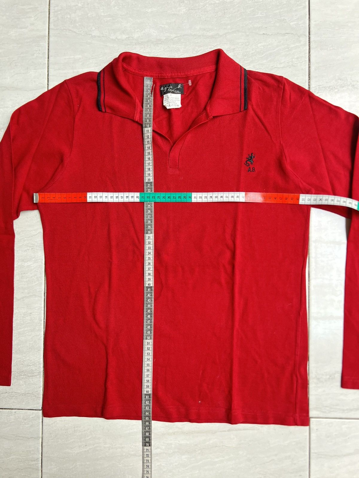 agnes b. AGNES B HOMME Red T-Shirt Size US M / EU 48-50 / 2 - 7 Thumbnail