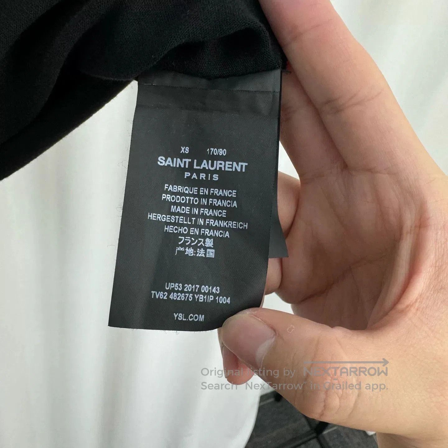 Saint Laurent Paris saint laurent black short sleeve t. Size US XS / EU 42 / 0 - 6 Thumbnail