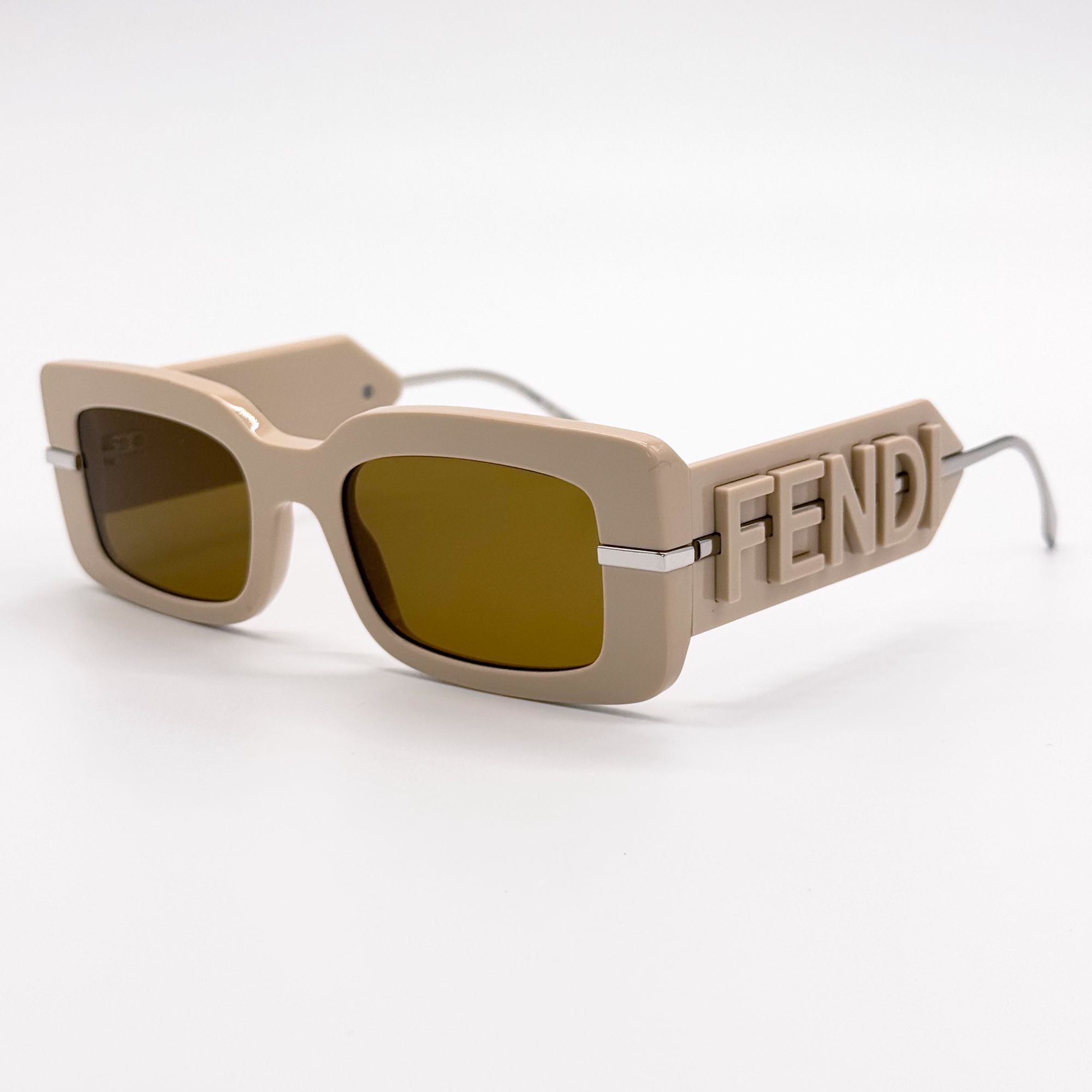 Fendi NEW FENDI SUNGLASSES FE40133I 57E BEIGE WOMEN EYEWEAR FENDI Size ONE SIZE - 7 Thumbnail