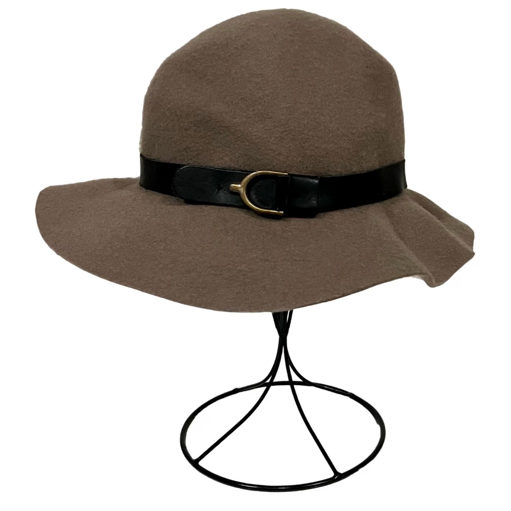 Massimo Dutti Massimo Dutti Hat Women Wool Felt Brown One Size Bucket Hat Mens Womens Girls Size ONE SIZE - 2 Thumbnail