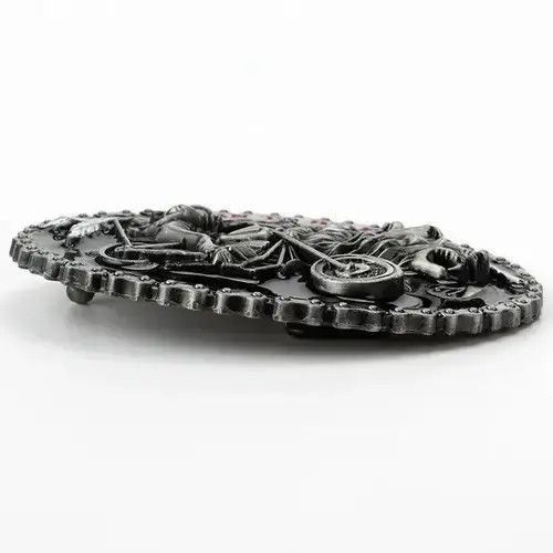 Leather Motorcycle And Wolf PU Leather Belt Size ONE SIZE - 4 Thumbnail