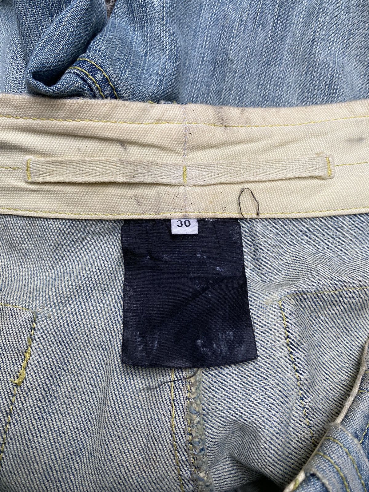 Alexander McQueen MCQ Denim Cargo Big Pocket Faded Pants Size US 30 / EU 46 - 5 Thumbnail