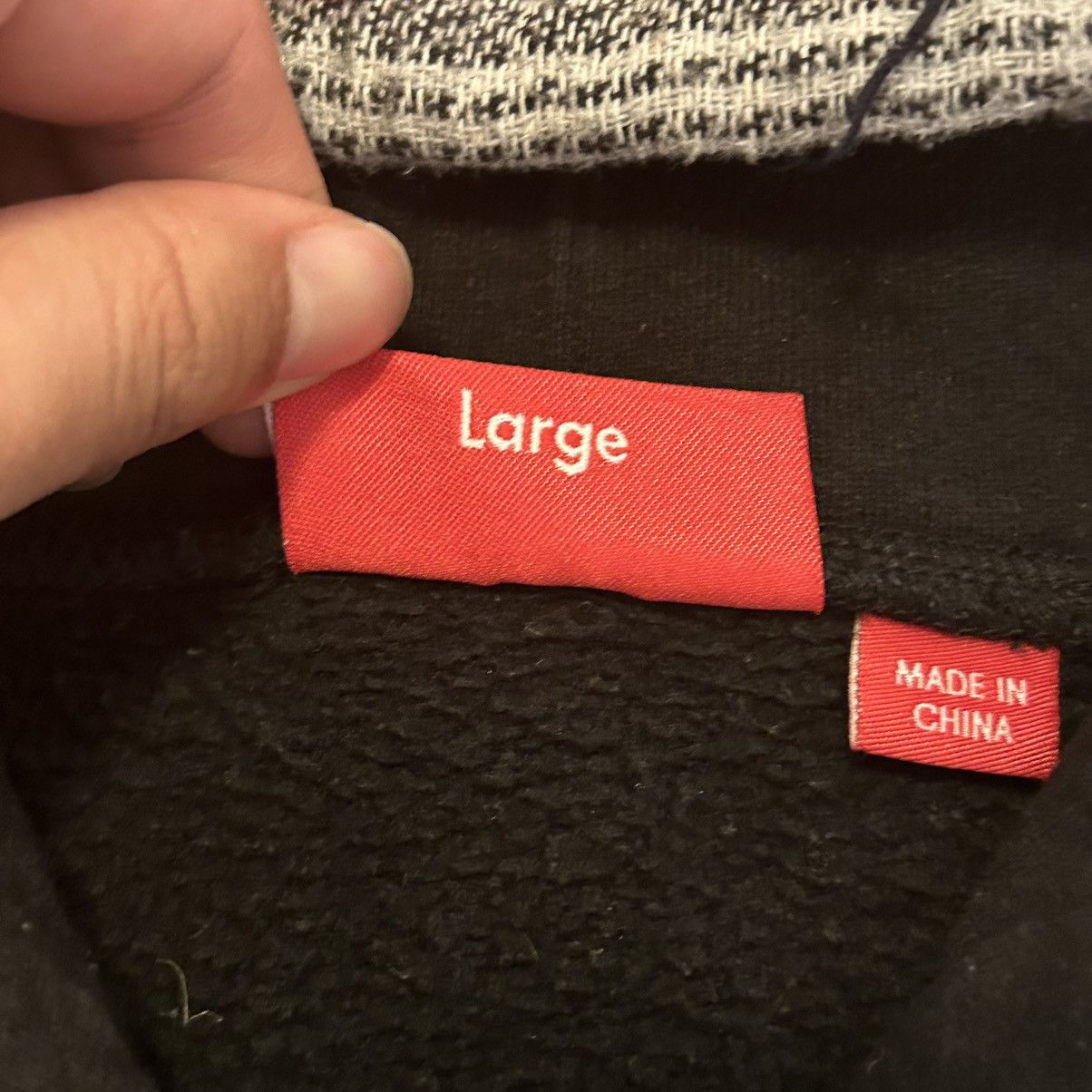 Supreme Supreme Patchwork Zip Up Hooded Sweatshirt Black Large Size US L / EU 52-54 / 3 - 5 Thumbnail