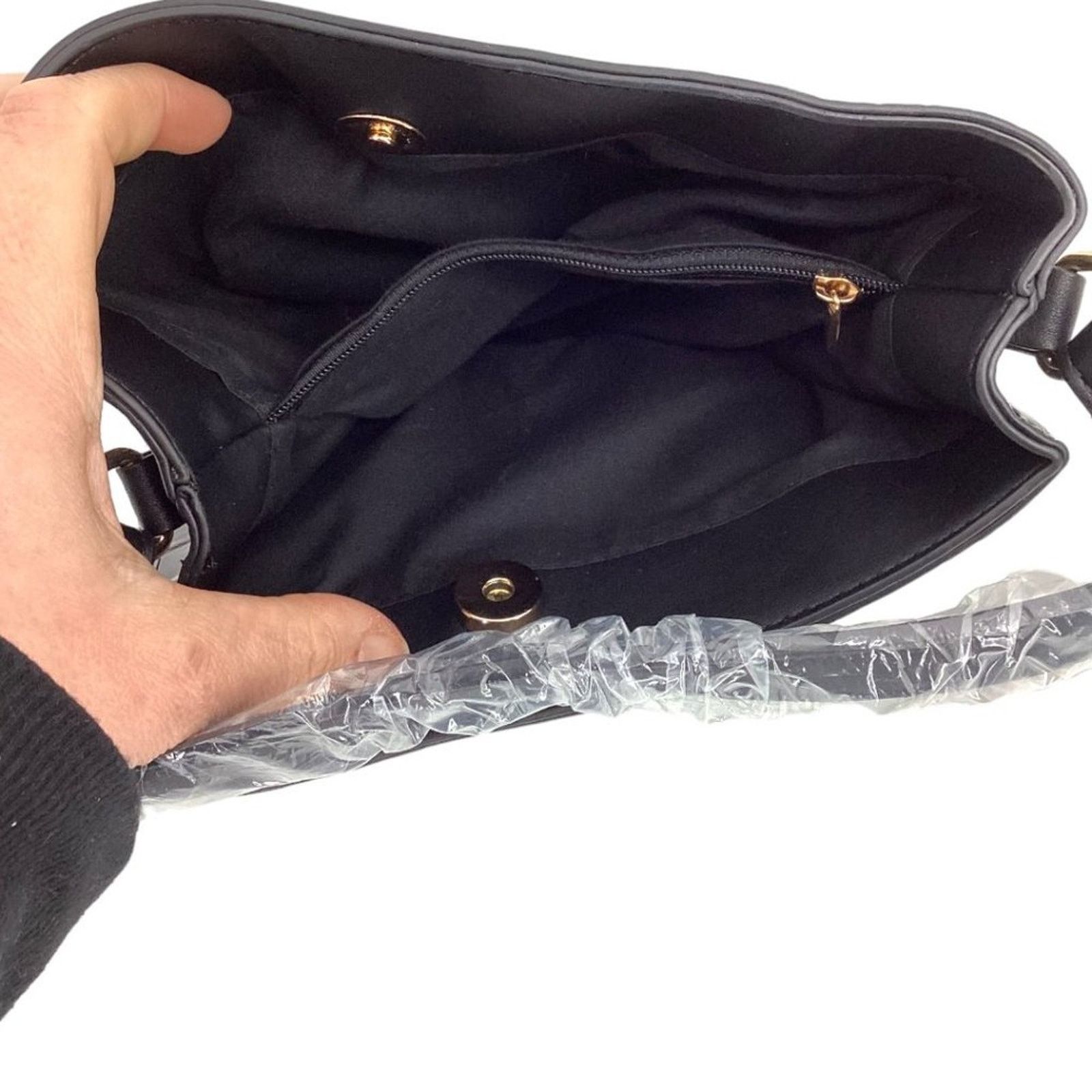 Other AOTA Elena Black Croc Top Handle Bucket Bag NWT $188 MSRP Size ONE SIZE - 9 Thumbnail